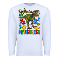 White embrace differences Premium Sweatshirt - Artiststas