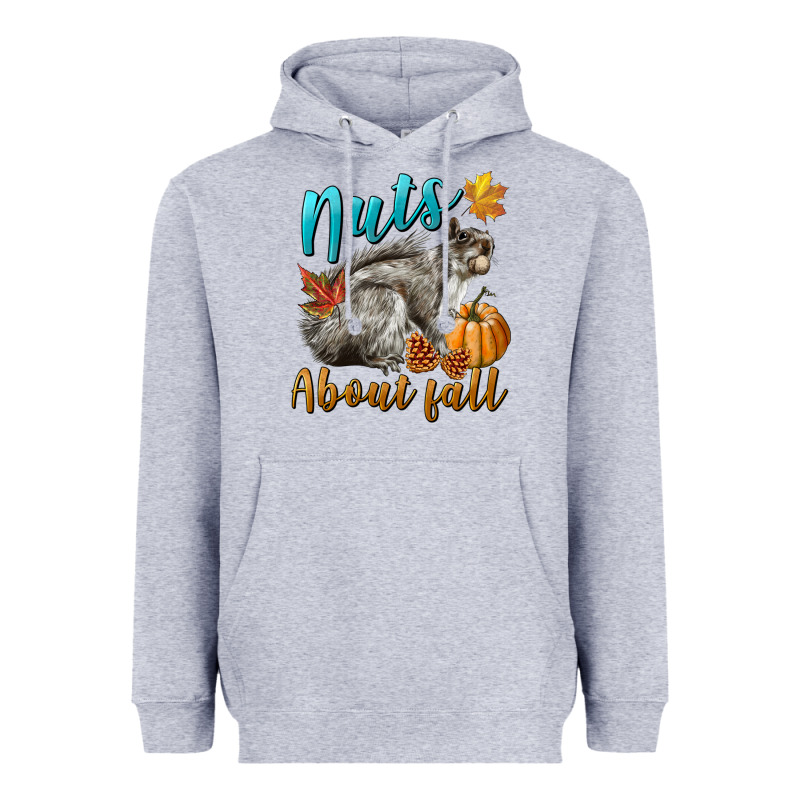 Nuts About Fall Squirrel Heavyweight Hoodie by LillyAllenDesigns | Teevron