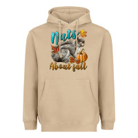 Mushroom Nuts About Fall Squirrel Heavyweight Hoodie - LillyAllenDesigns