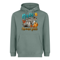 Sage Nuts About Fall Squirrel Heavyweight Hoodie - LillyAllenDesigns