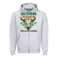 Heather Grey something orange tells me were not done Zipper Hoodie - MaliasSmallBusiness