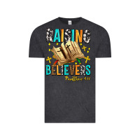 Vintage Black Raising believers matthew 4 17 Vintage Tee - AdoDesignShop