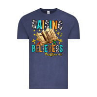 Vintage Denim Raising believers matthew 4 17 Vintage Tee - AdoDesignShop