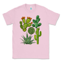 Bubblegum Pink watercolor cactus bundle preview Classic Tee - BarkalooDesign