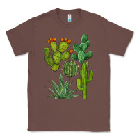 Chestnut watercolor cactus bundle preview Classic Tee - BarkalooDesign