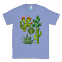 Colony Blue watercolor cactus bundle preview Classic Tee - BarkalooDesign