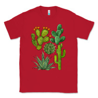 Red watercolor cactus bundle preview Classic Tee - BarkalooDesign