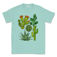Seafoam watercolor cactus bundle preview Classic Tee - BarkalooDesign