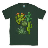 Sports Green watercolor cactus bundle preview Classic Tee - BarkalooDesign