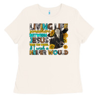 Bone living life somewhere between jesus Ladies Tee - texasbilliewilder
