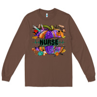 Chestnut halloween nurse pumpkin Long Sleeve Tee - NancyCooperArtShop