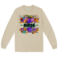Mushroom halloween nurse pumpkin Long Sleeve Tee - NancyCooperArtShop