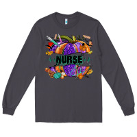 Smoke halloween nurse pumpkin Long Sleeve Tee - NancyCooperArtShop
