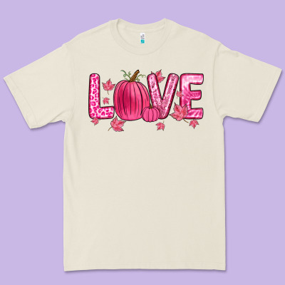 Love Breast Cancer Premium Tee Designed By Zillion Design Studio