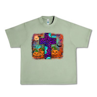 Oil Green halloween cross Urban Heavy Tee - JahusDesignShop