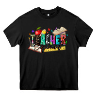 Black teacher squad Heavy Core Tee - Zillion Design Studio