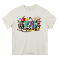 Cream teacher squad Heavy Core Tee - Zillion Design Studio