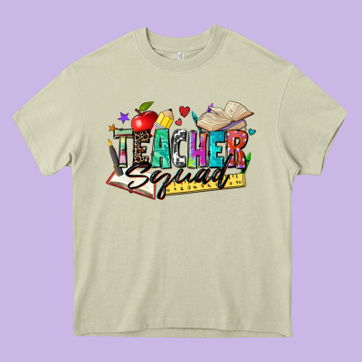 Teacher Squad Heavy Core Tee Designed By Zillion Design Studio