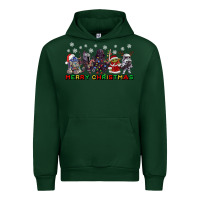 Forest Green merry christmas gnomies Urban Hoodie - CowGirlArtShop