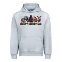 Heather Grey merry christmas gnomies Urban Hoodie - CowGirlArtShop