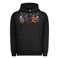 Pigment Black merry christmas gnomies Urban Hoodie - CowGirlArtShop