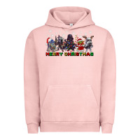 Pigment Salmon merry christmas gnomies Urban Hoodie - CowGirlArtShop