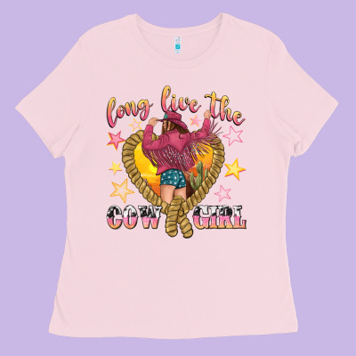 Long Live The Cowgirl Ladies Tee Designed By Texasbilliewilder