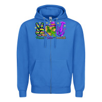True Royal peace love crawfish Zipper Hoodie - NancyCooperArtShop