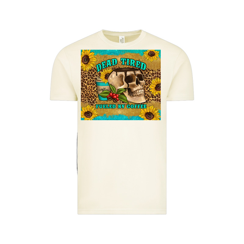 Dead Tired Fueled By Coffee Vintage Tee by Artiststas | Teevron