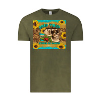 Vintage Olive dead tired fueled by coffee Vintage Tee - Artiststas