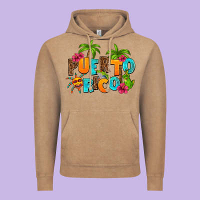 Puerto Rico Vintage Hoodie Designed By Adodesignshop