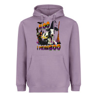 Lavender Moo I Mean Boo Holstein Cow Heavyweight Hoodie - LillyAllenDesigns