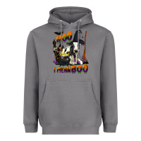 Storm Moo I Mean Boo Holstein Cow Heavyweight Hoodie - LillyAllenDesigns
