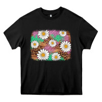 Black easter daisy background Heavy Core Tee - Artiststas
