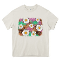 Cream easter daisy background Heavy Core Tee - Artiststas