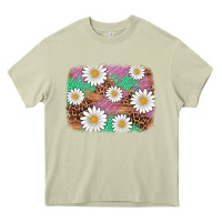 Mossy easter daisy background Heavy Core Tee - Artiststas