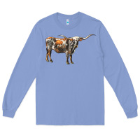 Texas Longhorn Cow Long Sleeve Tee | Teevron