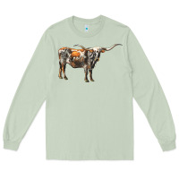 Matcha Texas Longhorn Cow Long Sleeve Tee - LillyAllenDesigns