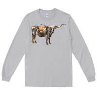 Moon Dust Texas Longhorn Cow Long Sleeve Tee - LillyAllenDesigns