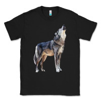 Black wolf Classic Tee - LillyAllenDesigns