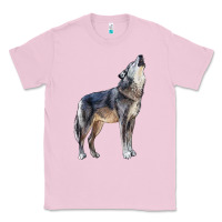 Bubblegum Pink wolf Classic Tee - LillyAllenDesigns