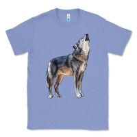 Colony Blue wolf Classic Tee - LillyAllenDesigns