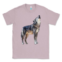 Lilac wolf Classic Tee - LillyAllenDesigns