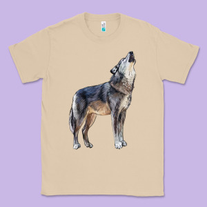 Wolf Classic Tee Designed By Lillyallendesigns