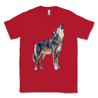 Red wolf Classic Tee - LillyAllenDesigns