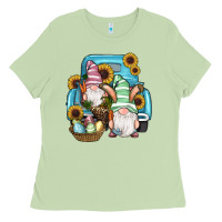 Matcha Easter Gnomes Egg Sunflowers Truck Ladies Tee - RanaPortraitStore