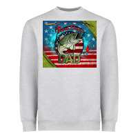 Heather Grey reel cool dad fishing Heavyweight Sweatshirt - Jasminsmagicworld