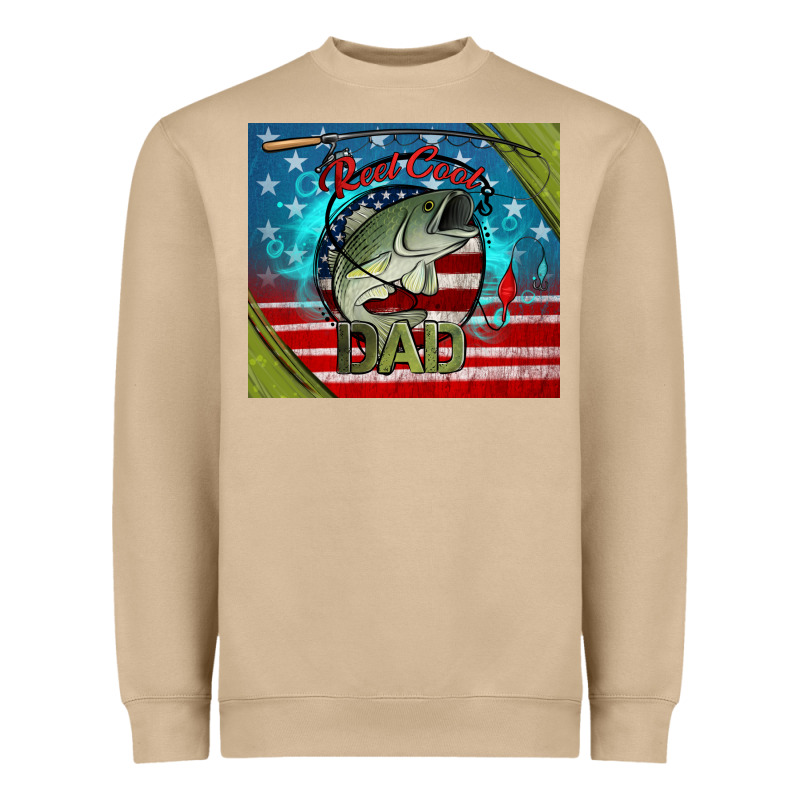 Reel Cool Dad Fishing Heavyweight Sweatshirt by Jasminsmagicworld | Teevron