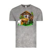 Cloud Rock jesus holy night cows and sunflowers Vintage Tee - AdoDesignShop