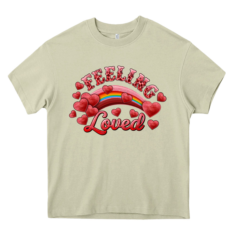 Feeling Loved Valentine's Day Heavy Core Tee by RanaPortraitStore | Teevron